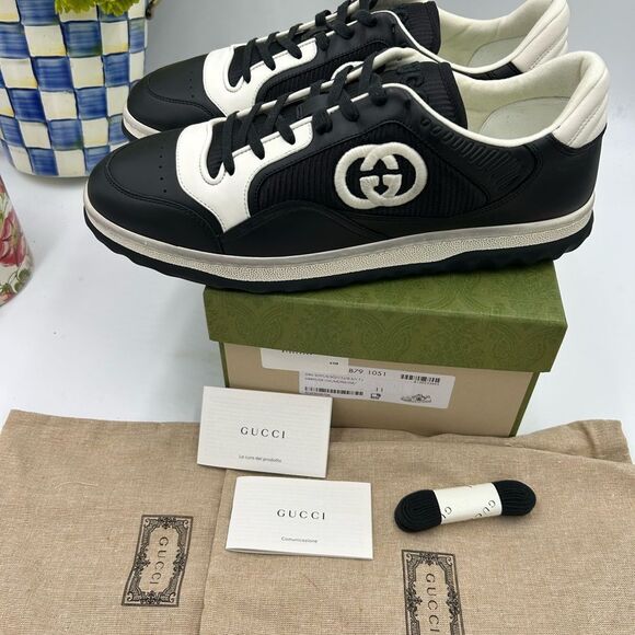 Men's Gucci Mac 80 low top sneakers size 11 made in Italy - Picture 11 of 13